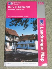 OS Ordnance Survey Landranger Map Sheet 155 Bury St Edmunds – 2002