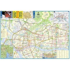 China South & Guangzhou Travel Reference Map index, inset street maps