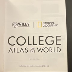 National Geographic College Atlas of the World Second Edition English Atlas