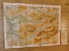 Bartholomew Central Perthshire Map Blue Cover 1912-1919 Ordenance Map