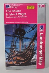 Ordnance Survey Landranger Map – The Solent & Isle of Wight, Sheet 196 – 2002