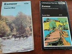 Ordnance survey tourist maps EXMOOR x 2