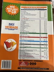RACV VicRoads Country Street Directory of Victoria Edition 5 2002