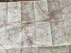 Large Recta Foldex 38″ X 52″ FRANCE & Partial Europe Map
