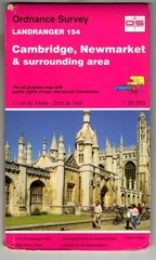 Landranger Sheet 154 Cambridge, Newmarket and Surrounding Area : Ordnance Survey