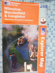 5x MAPS OS Explorer 267 Northwich Delamere Forest 268 Wilmslow Cheshire
