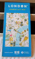 PAPERBACK MAP (LONDON STREET MAP – BT LONDON LIVE 2012 GAMES) NEW/COLLECTIBLE