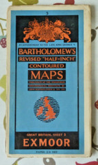 Bartholomews Paper Map Exmoor Sheet 3 Ilfracombe Barnstaple Bude