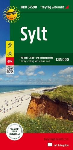 Freytag-Berndt Sylt, Walking, Cycling and Leisure Map 1:35.000 (Map) (UK IMPORT)
