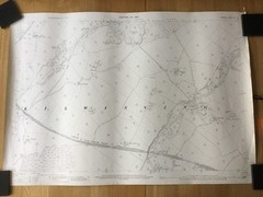 1910 Ordnance Survey 25 Inch To 1 Mile Sheet Map Of Kilwinning, Ayrshire