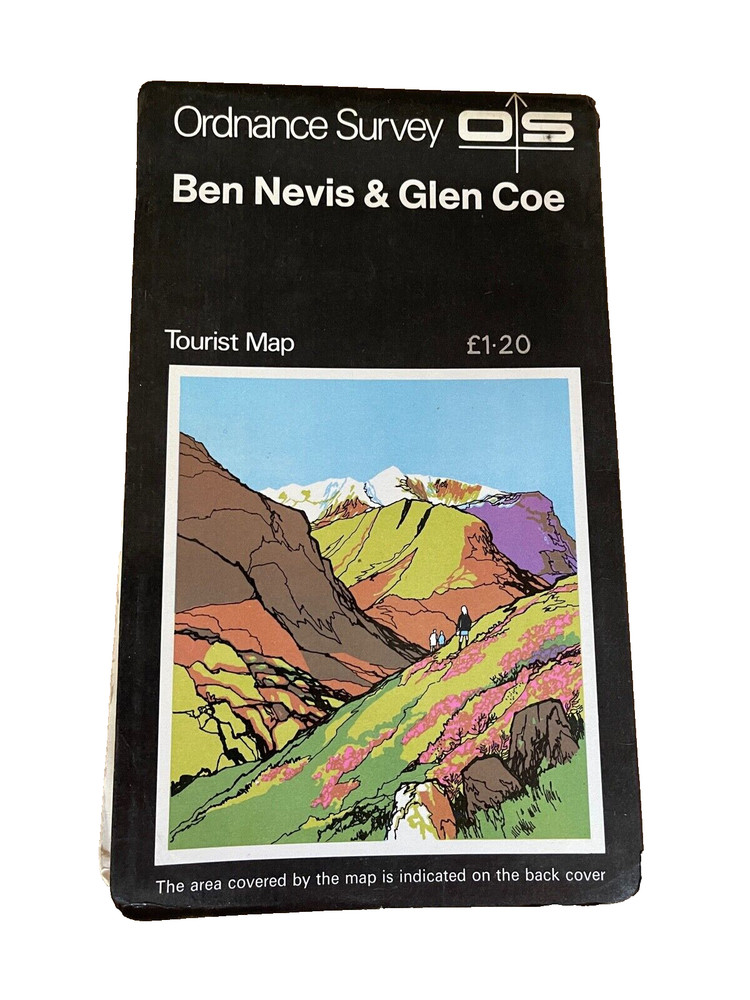 OS, Ordnance Survey, Tourist Map, Ben Nevis & Glen Coe