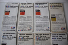 Vintage 1966s -1970’s Mobil Pocket Road Maps – 8 Maps