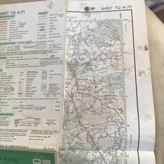 Pathfinder Maps: Battle and Herstmonceux Sheet TQ61/71 vintage 1983.