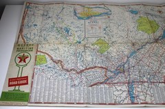 TEXACO Quebec & Maritime Provinces Road Map 1951 Canada Montreal Nova Scotia