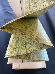 Essex Bartholomew Revised Half Inch contoured Cloth Map #16 (1280)