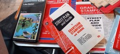 Large Box Of Vintage Etc Os And Other Maps All Around UK, See Photos