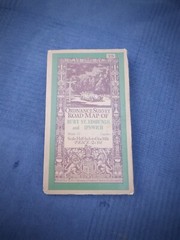1930s Ordnance Survey Road Map of Bury St. Edmunds & Ipswich – 1/2″ to 1 Mile