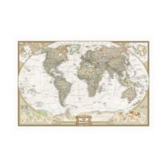 National Geographic Reference Map Poster World Map Wall Hanging 5x3ft 7x5ft