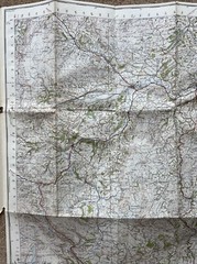 Vintage OS One Inch Map – Montgomery & Llandrindod Wells – Sheet 128 – 1947