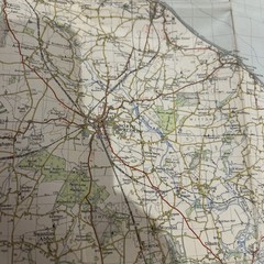 NORWICH Sheet 126 1954 CLOTH Seventh Series Ordnance Survey One Inch Map
