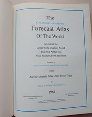 Vintage 1964 The Kiplinger-Hammond Forecast Atlas Of The World