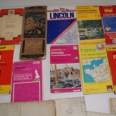Vintage Maps France / Italy / UK – OS / Dunlop / A to Z