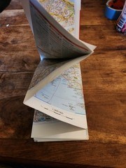 1999 Italy Euro-Country Fold Out Road Map 1:800,000 including Cities