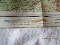 Bartholomew’s “Half Inch” map of NORTH SOMERSET (Contoured) 1947