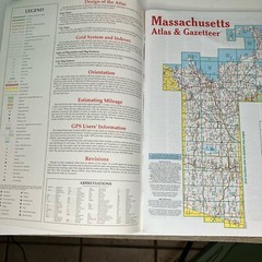 Delorme Massachusetts Atlas & Gazetteer 4th Ed Rand McNally Paperback 2009