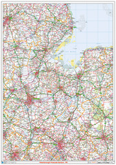 (G10) Map of Peterborough PE Postcode Sectors, Poster of Peterborough Postcodes