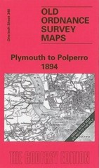 MAP OF Plymouth to Polperro 1894 One Inch Sheet 348 by Tom Greeves