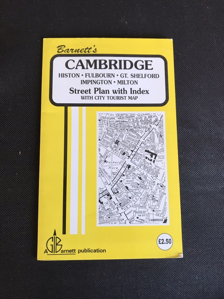 Vintage Cambridge Map And Street Plan – Barnetts