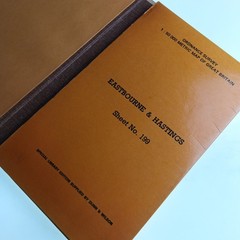 Ordnance Survey Metric Map Eastbourne Hastings Folding Map