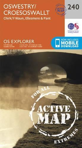 Oswestry / Croesoswallt (Map) OS Explorer Active Map