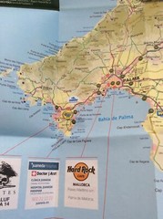 Vintage Folded Sheet Map – Aqualand Water Park – Mallorca – Spain 2017
