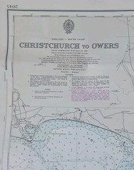 Vintage Map – Christchurch to Owers, Sheet No. 2045 – England, South Coast