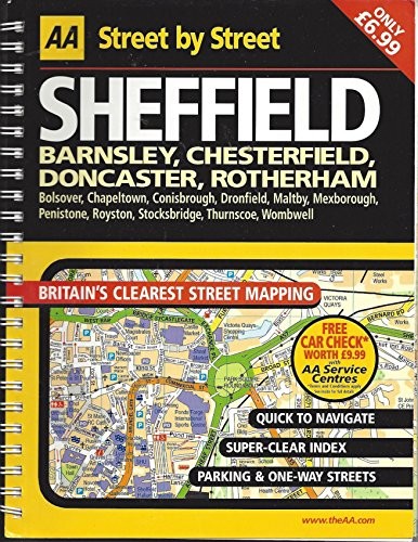 Street Atlas Sheffield Mid (AA Street by Street) Spiral bound Book The Fast Free