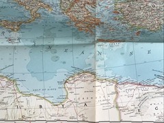 LARGE 1957 NATIONAL GEOGRAPHIC SOCIETY, EUROPE FOLDED MAP