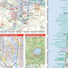 Rand McNally Easy to Read: Oregon State Map