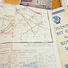 Vintage Ordnance Survey Shell Michelin BP AA British Road Travel Maps Bundle x33