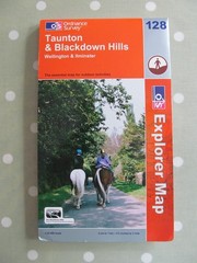 OS EXPLORER MAP 128 TAUNTON & BLACKDOWN HILLS ORDNANCE SURVEY
