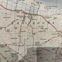 BLAKENEY NORFOLK – ORDNANCE SURVEY First Series 1:25,000 1955 TG04 Langham