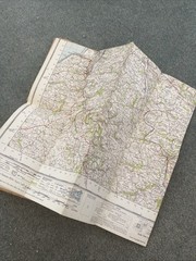 OS Ordnance Survey One Inch Paper Map, Barnstaple, Sheet 163, 1946