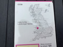 OS Ordnance Survey Landranger Map 124 Dolgellau & surrounding area – 1991