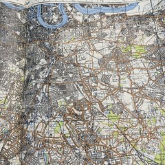 SE LONDON & SEVENOAKS Second War Revision Sheet 115, 1940 OS Map WWII WW2 Kent