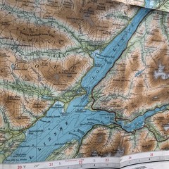 ARISAIG AND LOCHABER Bartholomew Revised Contoured Half In Map Sh 50 Paper 1952