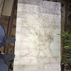 Vintage OS Ordnance Survey One Inch Map 1928 Edinburgh