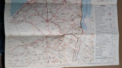 Israel Touring Map. Survey Of Israel. Bank Hapoalim. 1982. Paper. Very Good.
