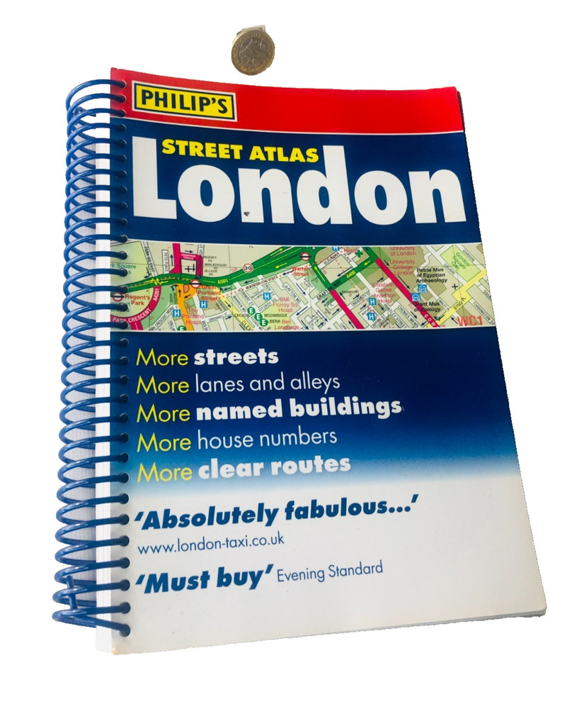 Map Book London Street Atlas Philips Vintage ra