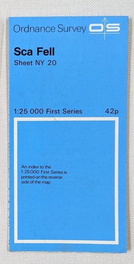 SCA FELL Ordnance Survey First Series Sheet NY20 1:25,000 1960 Great Condition